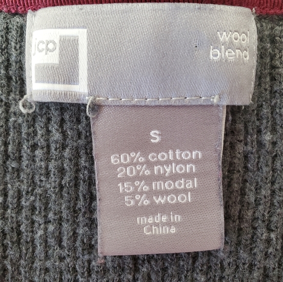 jcp SWEATER  WOOL BLEND LONG SLEEVES - Picture 8 of 11